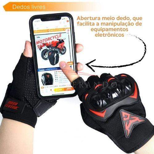 BreezeGuard - Luvas de Verão Meio Dedo para Motociclistas