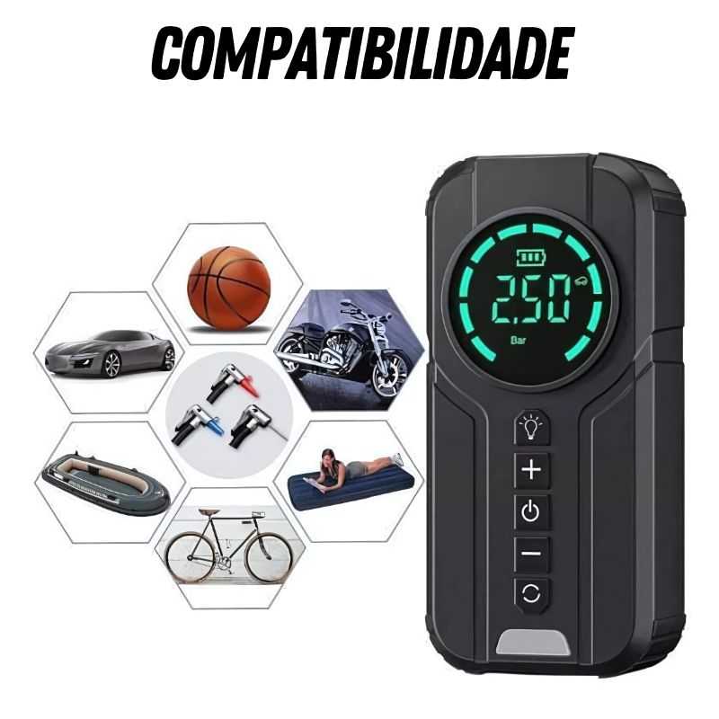 TurboPump™ – Auxiliar de Partida 4 EM 1  | OFERTA DE LANÇAMENTO | ÚLTIMAS HORAS!