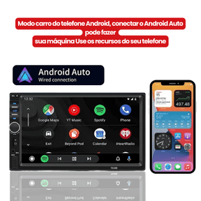 Tela Touch CarPlay 7 polegadas - Acellerando