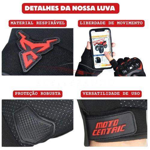 BreezeGuard - Luvas de Verão Meio Dedo para Motociclistas