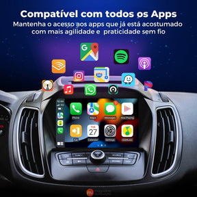 Mini Adaptador Bluetooth Apple CarPlay e Android Auto - MultimidiaWireless™