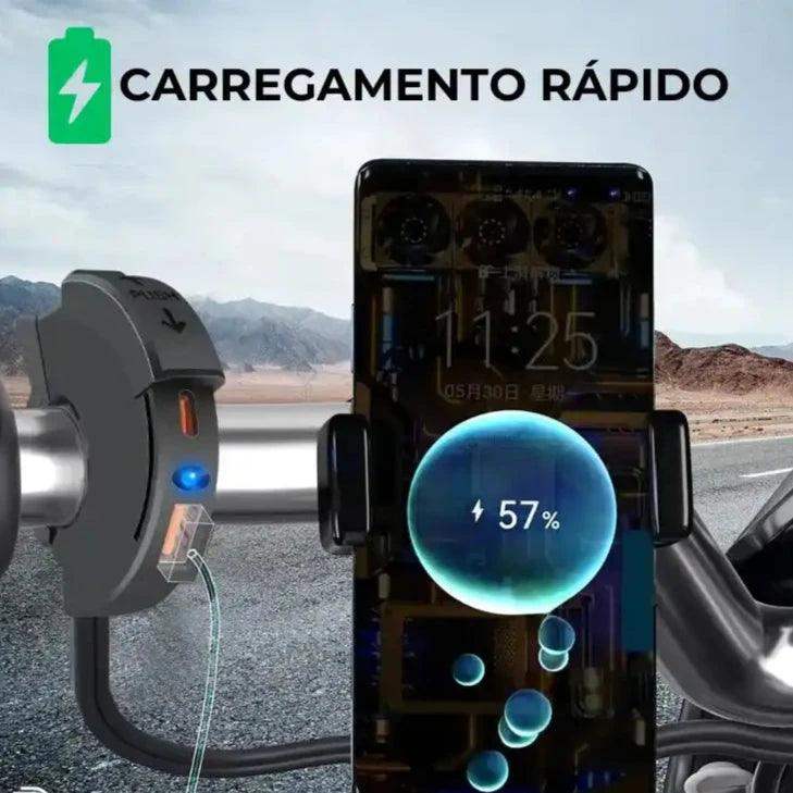 Carregador USB Impermeável Moto - Acellerando