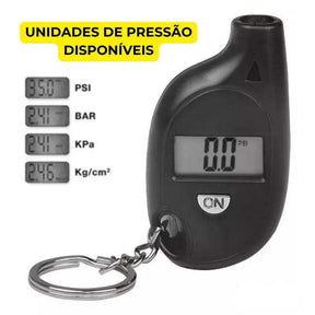 Chaveiro Medidor Pressão Digital Pneus