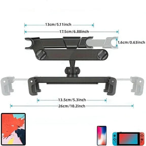 Porta Celular Rotativo para Encosto de Cabeça do Carro -  Acellerando