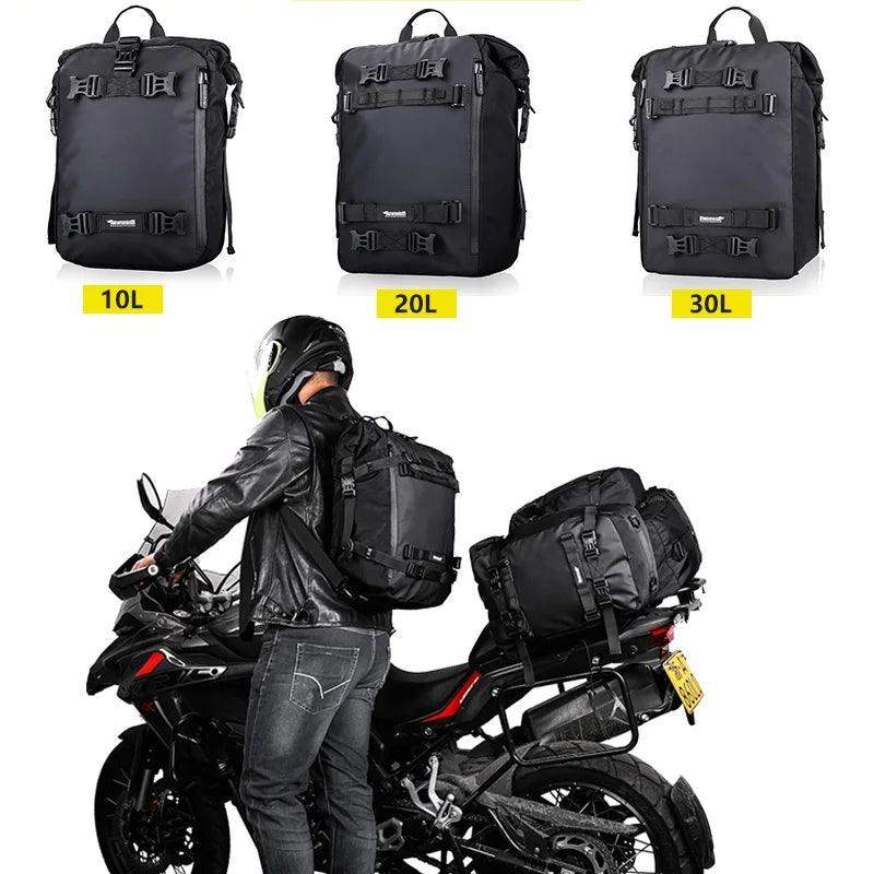 Bolsa Traseira AdventurePro Impermeável para Motocicleta - 10L/20L/30L