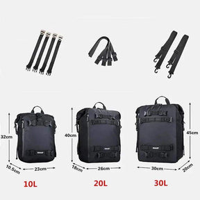 Bolsa Traseira AdventurePro Impermeável para Motocicleta - 10L/20L/30L